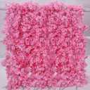 PARTY JOY 8Pcs 47.2ft Artificial Cherry Blossom Flower Garland Hanging Vines for Spring Home Room Wedding Party Kawaii Decor (Peach Pink)
