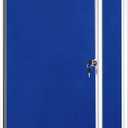 VIZ-PRO Tamperproof Lockable Noticeboard Class 1 Aluminium Framed 36x24 Inches