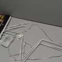 Marchpower Christmas Window Star Silhouette Lights, 19inch 70LED 2 Pack Large Star Lighted Xmas Decoration Battery Operated Twinkle Stars Light Outdoor Timer Lights Wedding Party Home Décor-Warm White