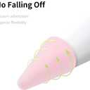 5 x 100 pcs Silicone Nib Sleeves Compatible with Apple Pencil Tips, Professional Liquid Silicone Nibs Cover Replacement for 1st & 2nd Gen/pro/USB-C, Writing Anti-Slip Protective Case for Apple iPad Pencil (Pink)