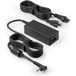 45W Laptop Charger Compatible with HP Pavilion X360 15 13 11,Stream 11 13 14,Zbook 14u G4 G5 15u 15 G3,Spectre X360,19.5V 2.31A Adapter for Notebook 15 Model 4.5mm Smart Blue Tip Computer Power Cord