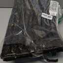 24in Christmas Tree Collar, Christmas Tree Ring Adjustable Water Hyacinth Skirt, Christmas Tree Skirt for Decoration, Base Protection from Pets (Black)