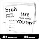 2 x You're Invited Birthday Party Invitations