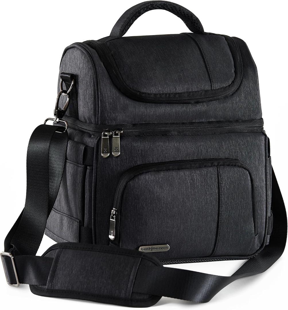 Bentoheaven Cooler Lunch Bag for Men & Women, 15L for Work, Gray
