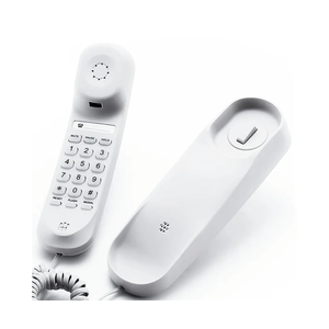 Landline Phone - Durable Corded Phone for The Office. Mini Phone uses HD Sound Chips, Making The Sound Clearer. It is Suitable for Office and Home use, and More, (White)