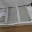 Walnut Triangle Coffee Table 35.5'' x 27.5'' x 15.7'' Modern Mid Century Glass Coffee Table Rustic Brown Solid Wood Center Table Funky Retro Vintage Tea Table for Living Room & Small Space