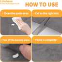 4 x Fabric Repair Patches, 17X79 Inch Self-Adhesive Suede Patches Tape Durable, DIY Large Fabric Repair for Sofa, Couches, Furniture, Chair, Clothing 17X79 Inch, Coffee