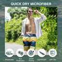 Kanu Surf Mens Bellaire Swim Trunks (Regular & Extended Sizes) (XL)