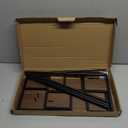 THYGIFTREE Liquor Bottle Display Shelf, 2 Tier Bar Shelf Stand for Liquor & Whiskey, Countertop Liquor Rack Organizer with Metal Frame & Wood Base for Home Bar Kitchen