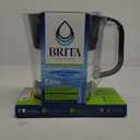 Brita Water Filter Space Saver Pitcher for Tap and Drinking Water with 1 Elite Filter, Black