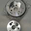 5 & 6 Hole Billet Steering Wheel Hub Adapter (Silver)