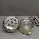 Hard Boiled Egg Cooker - CACHOO 14-Egg Rapid Stainless Steel Egg Boiler with 30-Min Timer & Auto Shut Off, Compact Electric Vegetable Steamer for Cooking, Dishwasher Safe, Beige (2-Tier)