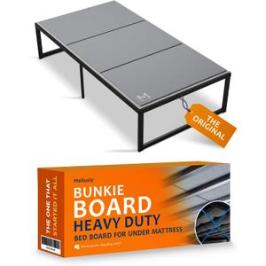 Meliusly Heavy Duty Bunkie Board Twin Size (38x75) - Non-Slip Breathable Bed Support Board for Slatted Bed Frame, Anti-Sag Under Bed Support, Noise Minimizing Moisture Resistant Bed Board