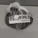 SOLY HUX Women's Two Piece Swimsuit Halter Triangle Tie Side String Bikini Set Grommet Eyelet Bathing Suit (Plain Black) Small