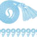 10 Pieces Light Blue Graduation Honor Cords for Graduation 2025,National Honors Society Light Blue Cords Bulk