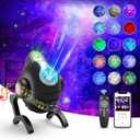 Star Galaxy Projector for Bedroom-Robot Dog Night Light with Starry Nebula Ceiling LED Lamp, Bluetooth Speaker and Remote Timer-Gift for Kids Adults Christmas Birthday Game Party -Black