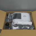 ExcegBot Pet Grooming Vacuum for Dogs & Cats, 12kPa Strong Suction, 50dB Quiet, 2L Dust Cup, 5-in-1 Grooming Kit with Ceramic Clippers, 6 Guide Combs, Vacuum for Shedding & Long-Haired Breeds (White (Orange Handle))