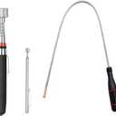 3 Pack Telescoping Magnet Pick-up Tool Set - Retrieving Telescoping Magnet Pickup ToolsExtendable Magnetic Pick Up ToolsBendable Spring Magnet Stick