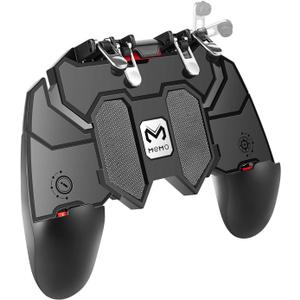 DELAM Mobile Game Controller for iPhone & Android, Pubg Mobile Controller Phone Triggers for Gaming, Gaming Grip Joystick Gamepad Shoot Aim Keys for 4.7-6.5" Phone