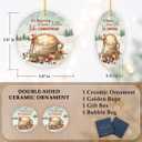 4 x Coffee Cup Christmas Ornament 2025 - Funny Latte Ornaments for Christmas Tree, Coffee Ornaments for Women Men, for Friends Coworkers Neighbors