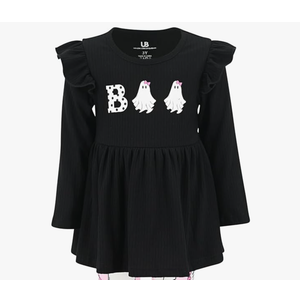 Unique Baby Little Girls Big Kids Toddler Long Sleeve T-shirt  4Y