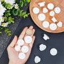 GORGECRAFT 20PCS 5 Sizes White Rubber Bottle Stopper Bottle Seal Plug Reusable Replacement Silicone Salt and Pepper Shaker Stopper Plug Cylinder Heads Fit for 15mm 16mm 18mm 19mm 20mm