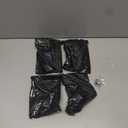 Internal Curtain Rod Set 0.8-2.3 Inch Wide Track, No Drilling Required, Tool-Free, Magnetic Curtain Hooks, Black 4 Pieces