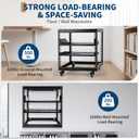 Garvee 10U Open Frame Server Rack – 23"-40" Adjustable Depth