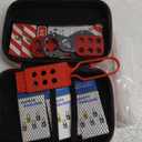 Lockout Tagout Kit,Lock Out Tag Out Kits,Group Lockout Hasps,Safety Padlocks,Loto Tags,Zip Ties,Electrical Switch Safety Lockout Kit,OSHA Compliant for Industrial,S01