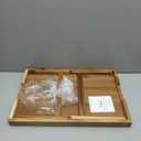 VaeFae Acacia Bed Table Tray, Wooden Breakfast Tray with Folding Legs, Bed Tray for Eating and Laptop, Eating Trays for Bedroom (Large Size)