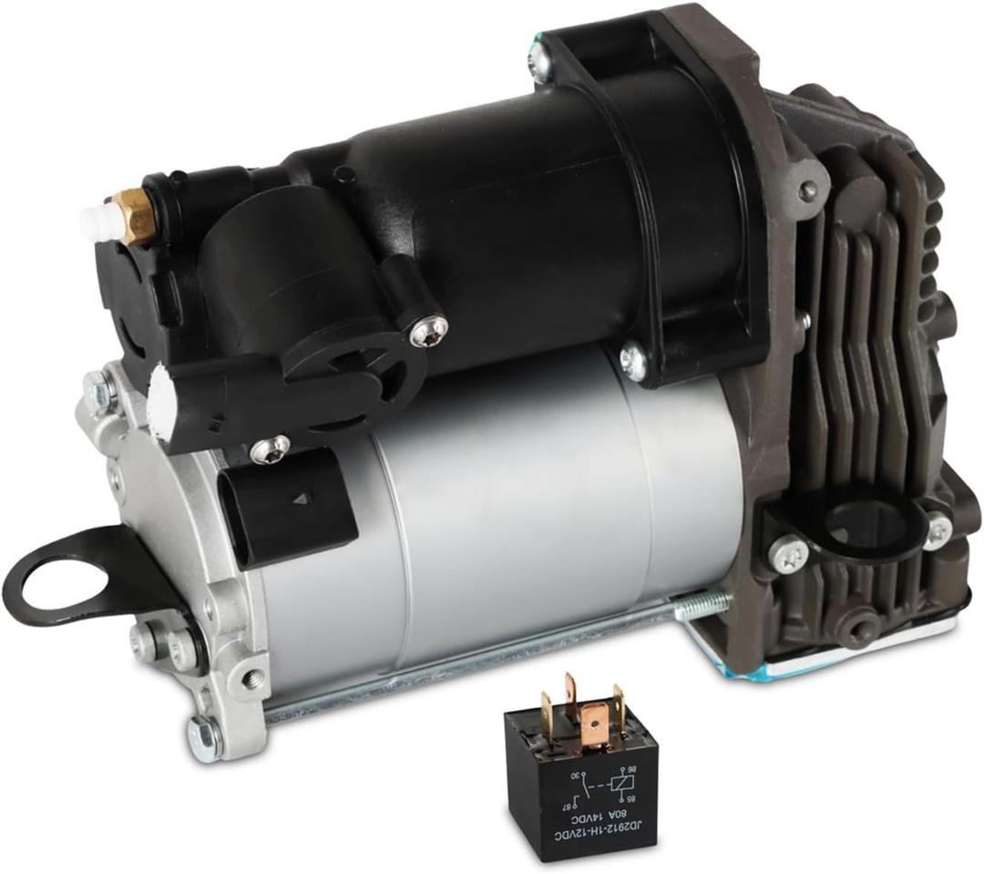 Air Suspension Compressor Pump, Compatible with Mercedes GL-Class X166 GL 350 GL450 GL500 GL550 M-Class W166 ML250 ML 350 2013 2014 2015, Automotive Replace Part 1663200104 1663200204