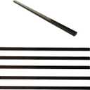 15 Pcs Marble Tile Edge Trim,12 Inch Marble Pencil Liner Both Side Polished for Bathroom, Backsplash, Kitchen, Tile Shower (15 - Black)