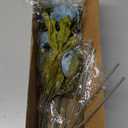 Waipfaru 6 Pcs Faux Peonies Artificial Flowers for Vase, 27" Fake Silk Peonies Flowers for Wedding, Vase Filler Blue Flowers for DIY Bouquets Centerpieces Bridal Shower Office Decor