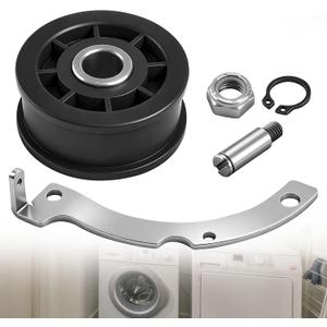D516792 Dryer ldler Pulley Compatible with Spe-ed Queen Dryers, W/Idler Lever Bbs & Wheel D510158, 510158, TU21432, 500269, 4930957, AP6839079