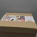 Plastic Jars with Lids, 16 Pcs 32 OZ Large Plastic Storage Jars with Black Leakproof Lids Cylinder Plastic Storage Container Jar Reusable Clear Empty Jars for Home and Kitchen Organizing