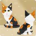 Calico Cat Animals Mini Building Sets STEM Toy for Adults Boys Girls 12+, Large