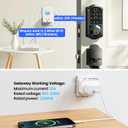 Veise G1 Gateway Compatible with KK Home APP, Smart Door Lock WiFi Bridge for Remote Control, Voice Control