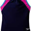 Speedo Girls' Swimsuit One Piece Solid Cross Back Multi Straps, Size 14