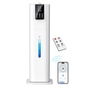 Smart Humidifiers Large Room Bedroom Home,2.11Gal(8L) Quiet Top Fill Cool Mist Humidifier,Smart App & Remote Control, 3 Speed Humidifier with 360Nozzle,Humidity Setting for Baby Office Plant(White)