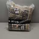 WITSHOCK 8x10 Large Rugs for Living Room - Boho Modern Vintage Moody Retro Antique Neutral - Low Pile Washable Non-Slip - Rug for Bedroom Dining Room Nursery Kids Playroom Indoor Decor, Olive&Brown