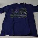 Pops The Man The Myth The Legend Camo US Flag Father's day T-Shirt (Navy Blue) L