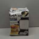 Ninja BW1001 NeverStick PRO Belgian Waffle Maker, Vertical Design, 5 Shade Settings, with Precision-Pour Cup & Chef-curated Recipe Guide, Black & Silver