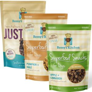 Freeze Dried Dog Treats USA Sourced and Small Batch Made - Human-Grade, All Natural Superfood Dog Snacks Without Artificial Preservatives, Grain Free - 10.5 oz, Variety, 3-Pack