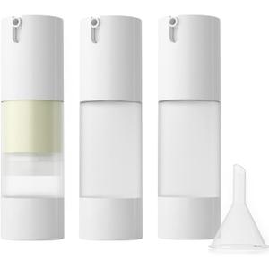 longway 3pcs Empty Refillable Airless Pump Bottle,Travel Foundation Containers,Airless Cosmetic Pump Bottle for Hand Sanitizer, Toner,Gel,Hair Oil, Lotion and Face Cream (1oz/30ml, frosted) longway 3pcs Empty Refillable Airless Pump Bottle,Travel Foundation Containers,Airless Cosmetic Pump Bottle for Hand Sanitizer, Toner,Gel,Hair Oil, Lotion and Face Cream (1oz/30ml, frosted)