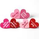 Landical 6 Pcs Galentines Day Decorations Wooden Conversation Hearts Happy Galentine's Day Signs Gifts for Tiered Tray Table Home, Tabletop Centerpiece Decor for Valentines Party Supplies