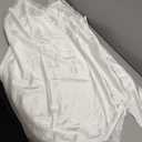 Marvmys Women's Satin Chemise Nightgown Lace Trim Silk Slip Lingerie Dress Sexy V Neck Nighties Sleepwear, XL