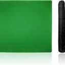 Mahjong Mat, Mahjong Table Mat with Black Carrying Bag,Rubber Anti Slip Game Mat and Noise Reducing Table Cover for Mahjong,Dominoes,Poker,Card,Board Games Table Mat (Green, 31.5 Inches)