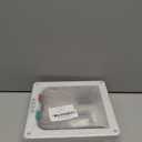 goTeamghjkl Cat Door Flap (Outer Size 7.5" x 7.8"), 4 Way Locking Medium Cat Door for Interior Exterior Doors, Weatherproof Pet Door for Cats, Doggie Kitty and Kittens with Circumference < 15.75" (White)