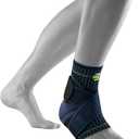 Bauerfeind Sports Ankle Support - Ankle Brace for Stabilization & Protection - Figure-8 Taping Strap - Targeted Compression - Lightweight & Durable (Medium/Right, Black)