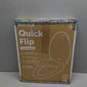 Jool Baby Quick Flip Toilet Seat with Built-in Potty & Splash Guard for Toddler Training, Slow Close (Elongated)